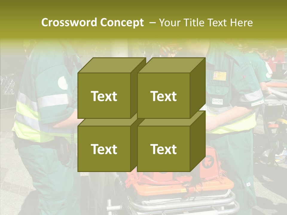 Senior  Holding Hands Assist PowerPoint Template