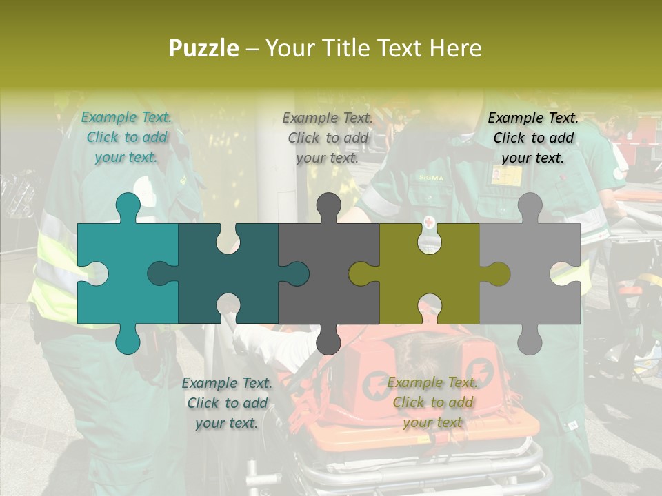 Senior  Holding Hands Assist PowerPoint Template