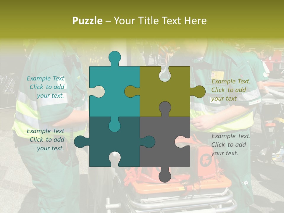 Senior  Holding Hands Assist PowerPoint Template