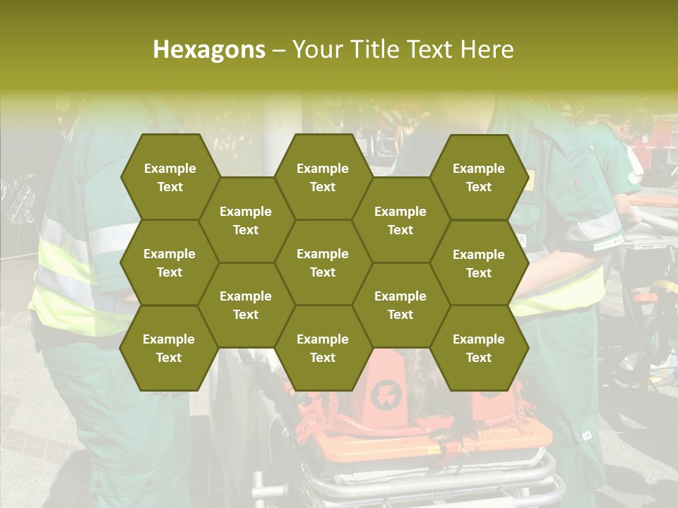 Senior  Holding Hands Assist PowerPoint Template