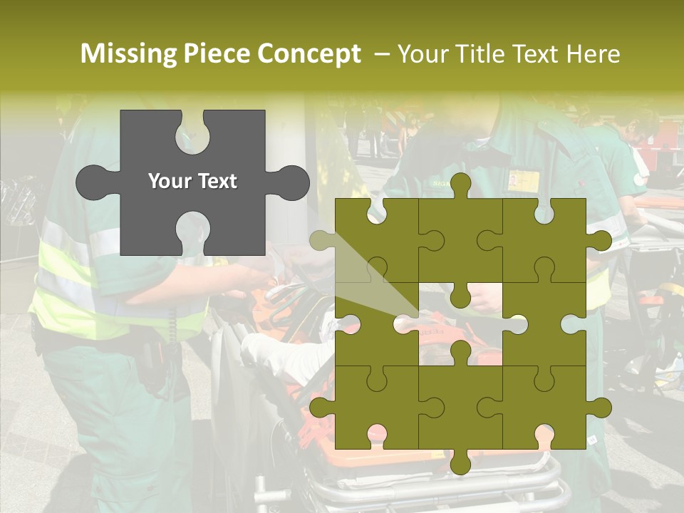 Senior  Holding Hands Assist PowerPoint Template