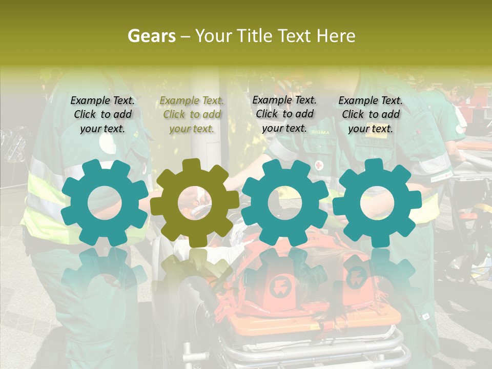 Senior  Holding Hands Assist PowerPoint Template