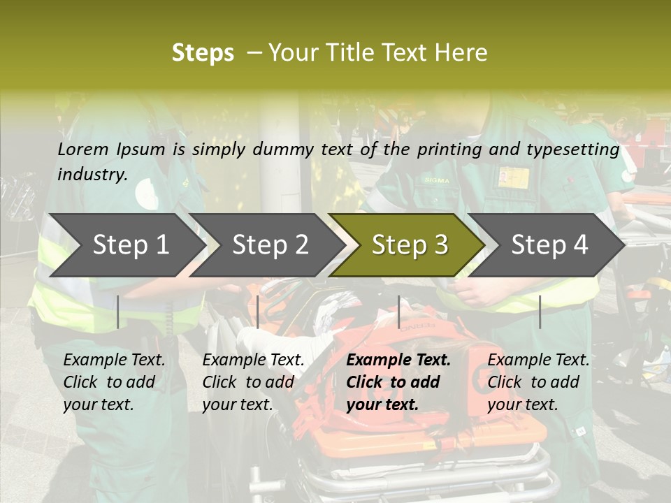Senior  Holding Hands Assist PowerPoint Template