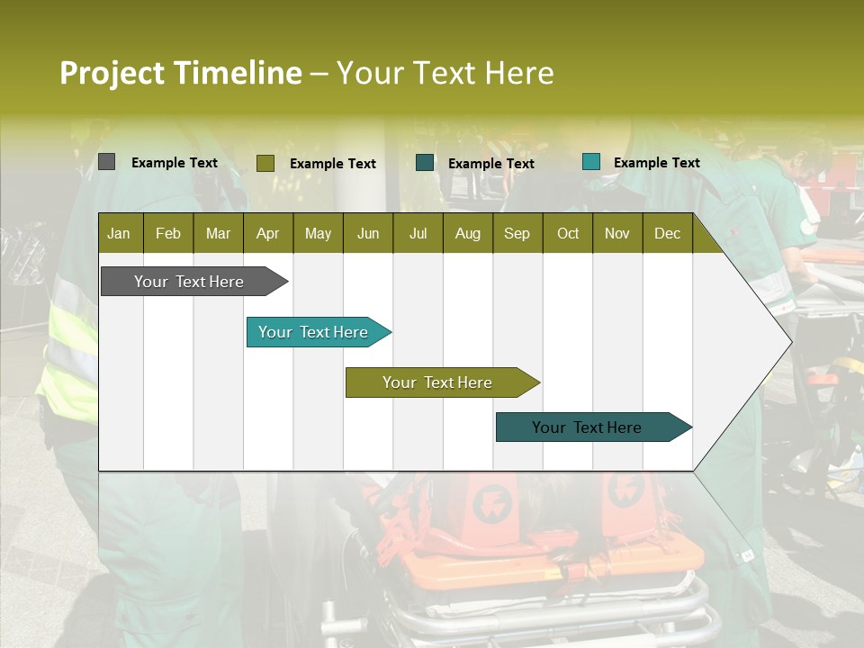 Senior  Holding Hands Assist PowerPoint Template