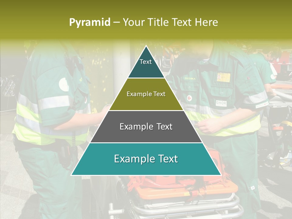 Senior  Holding Hands Assist PowerPoint Template