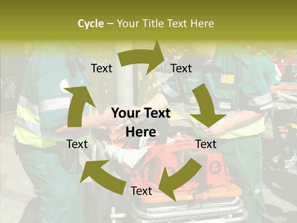 Senior  Holding Hands Assist PowerPoint Template