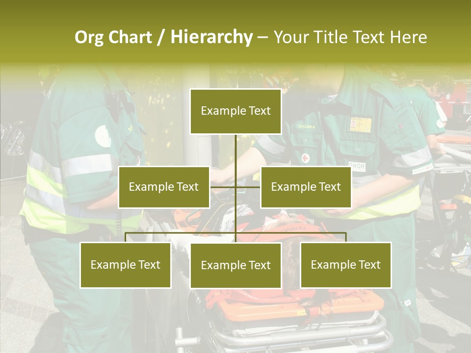 Senior  Holding Hands Assist PowerPoint Template