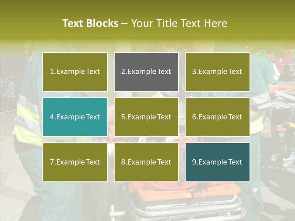 Senior  Holding Hands Assist PowerPoint Template