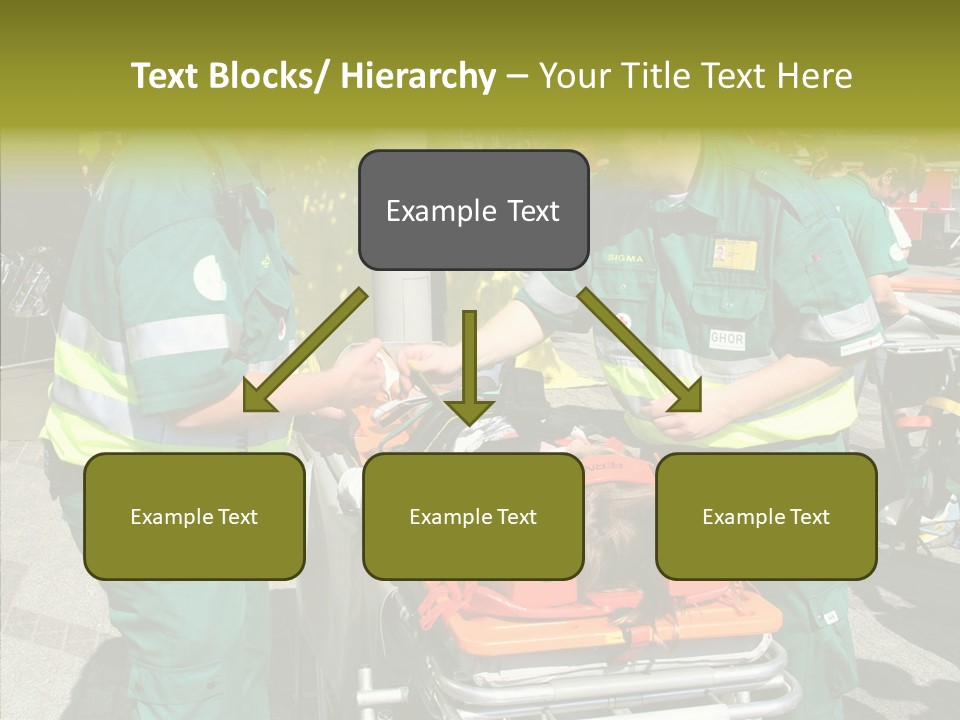 Senior  Holding Hands Assist PowerPoint Template