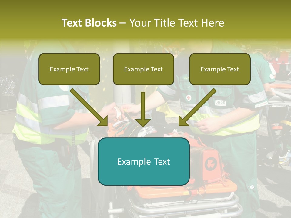 Senior  Holding Hands Assist PowerPoint Template
