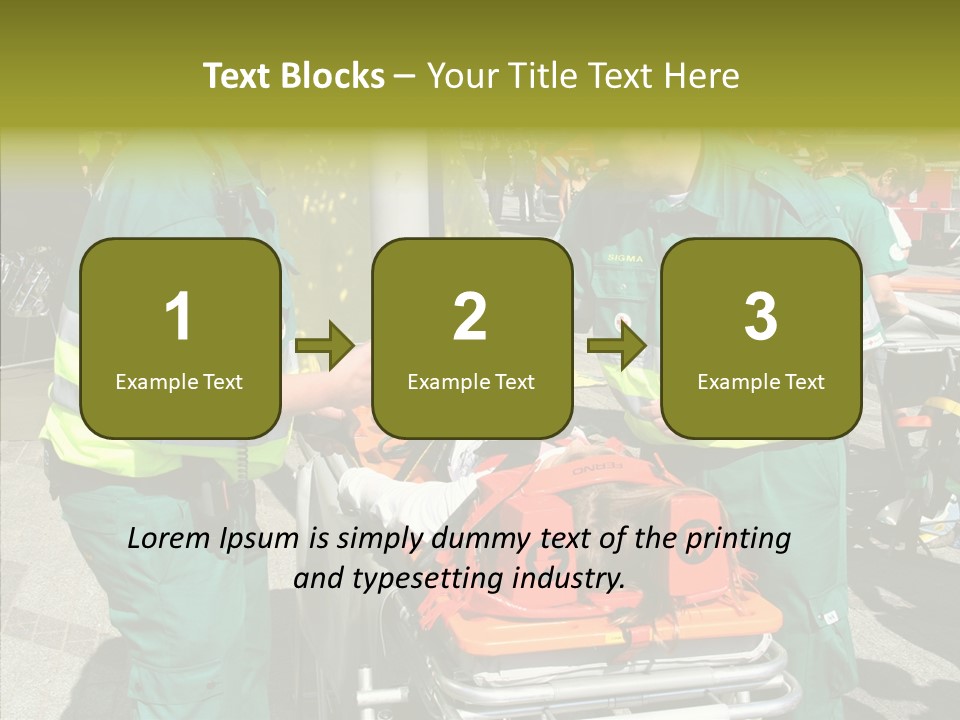 Senior  Holding Hands Assist PowerPoint Template