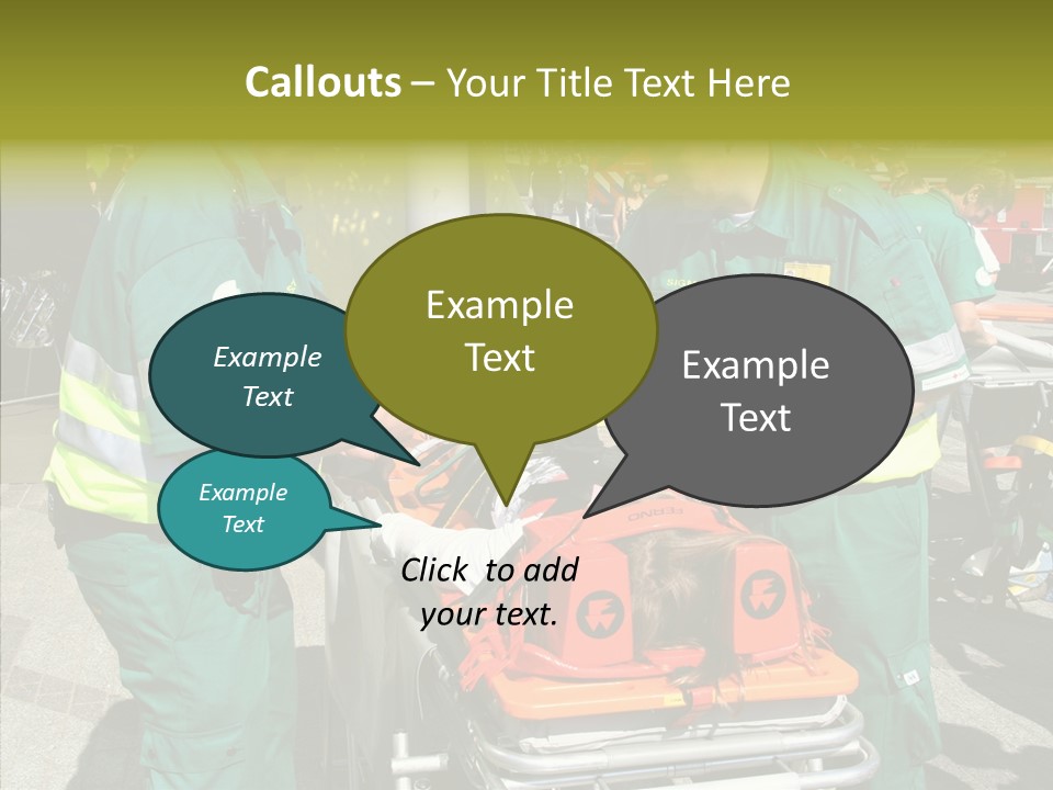 Senior  Holding Hands Assist PowerPoint Template