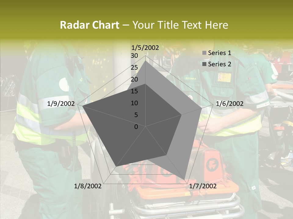 Senior  Holding Hands Assist PowerPoint Template