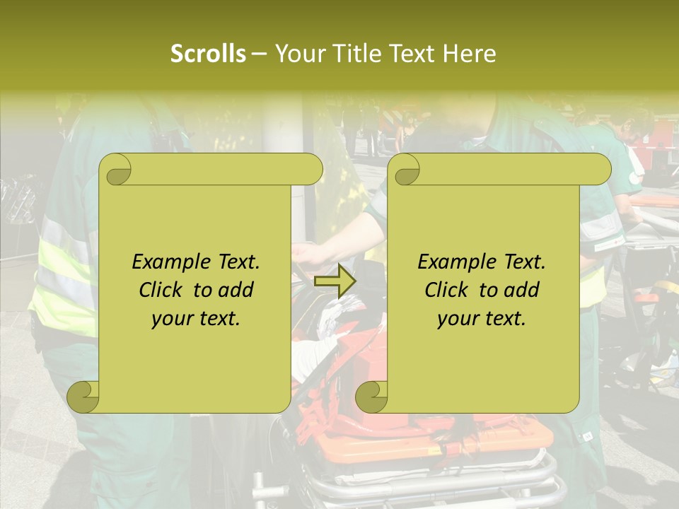 Senior  Holding Hands Assist PowerPoint Template