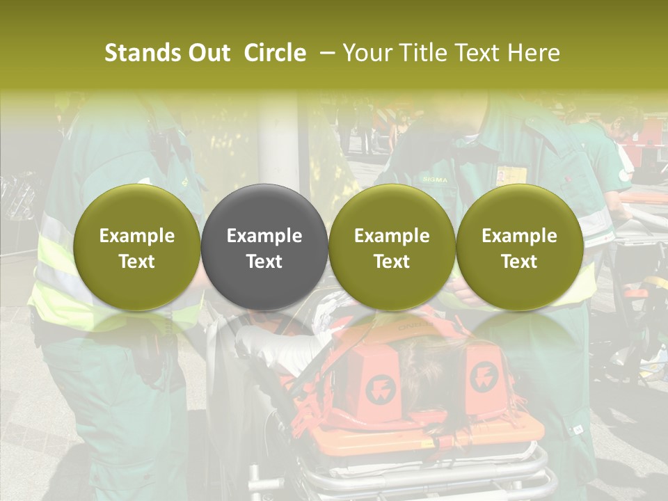 Senior  Holding Hands Assist PowerPoint Template