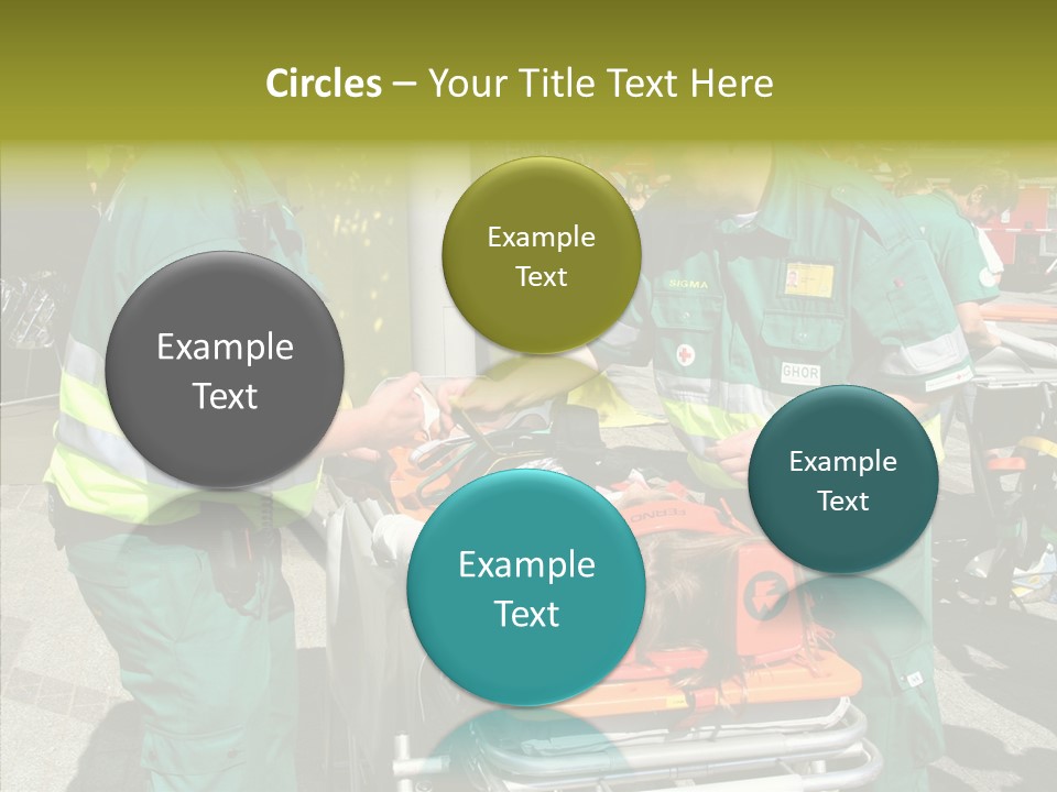 Senior  Holding Hands Assist PowerPoint Template