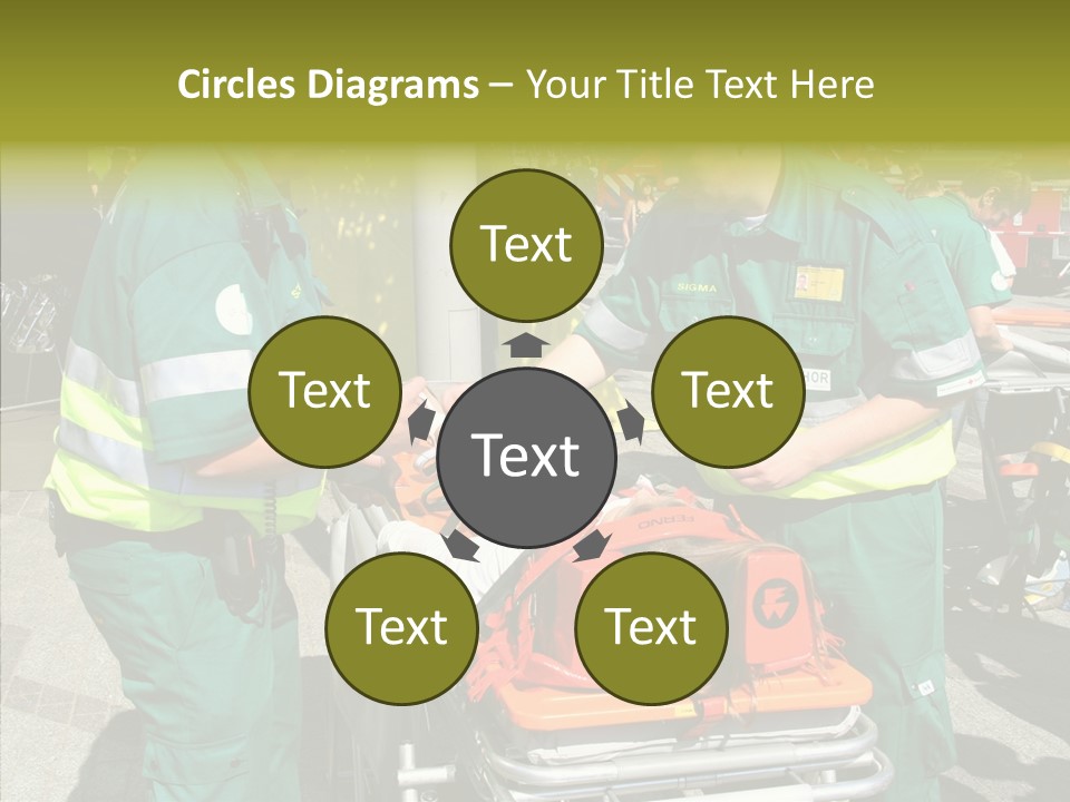 Senior  Holding Hands Assist PowerPoint Template