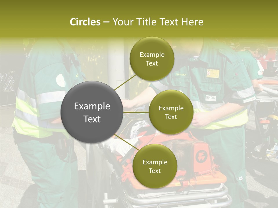 Senior  Holding Hands Assist PowerPoint Template