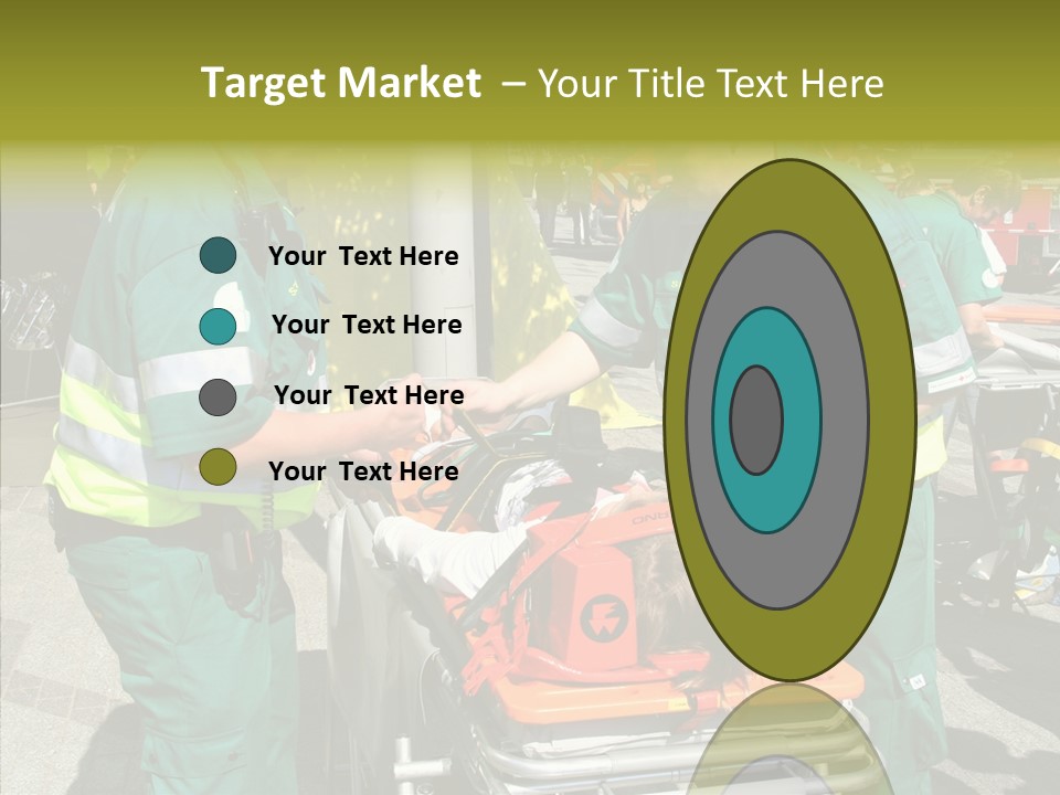 Senior  Holding Hands Assist PowerPoint Template