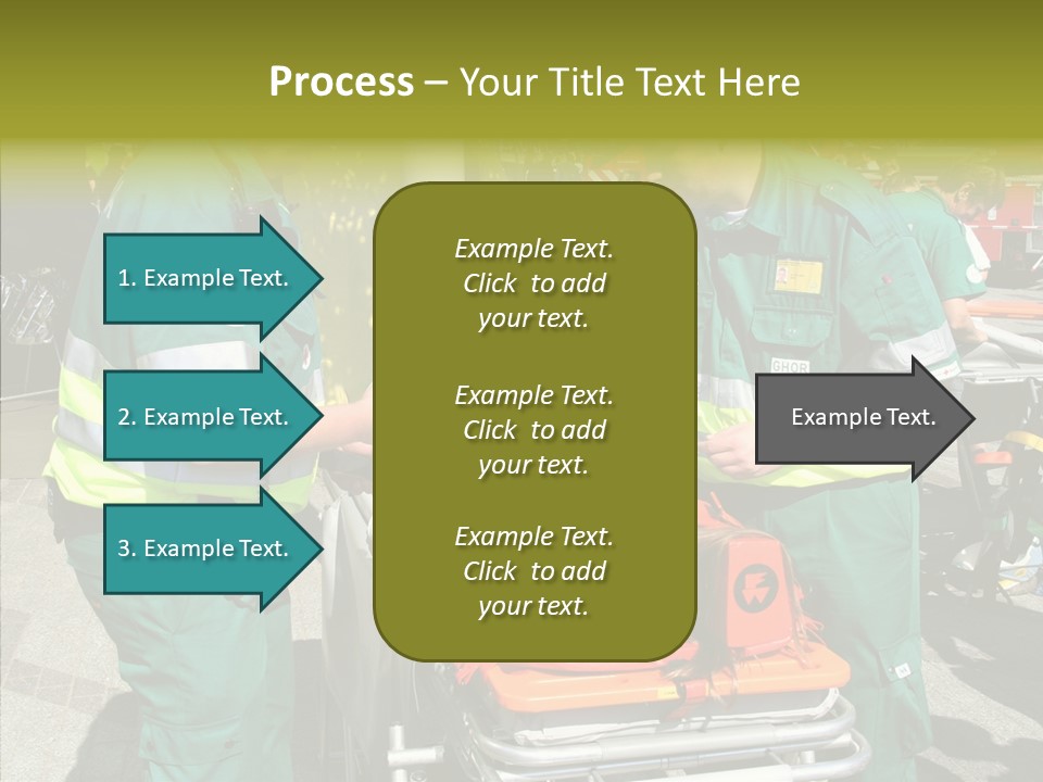 Senior  Holding Hands Assist PowerPoint Template