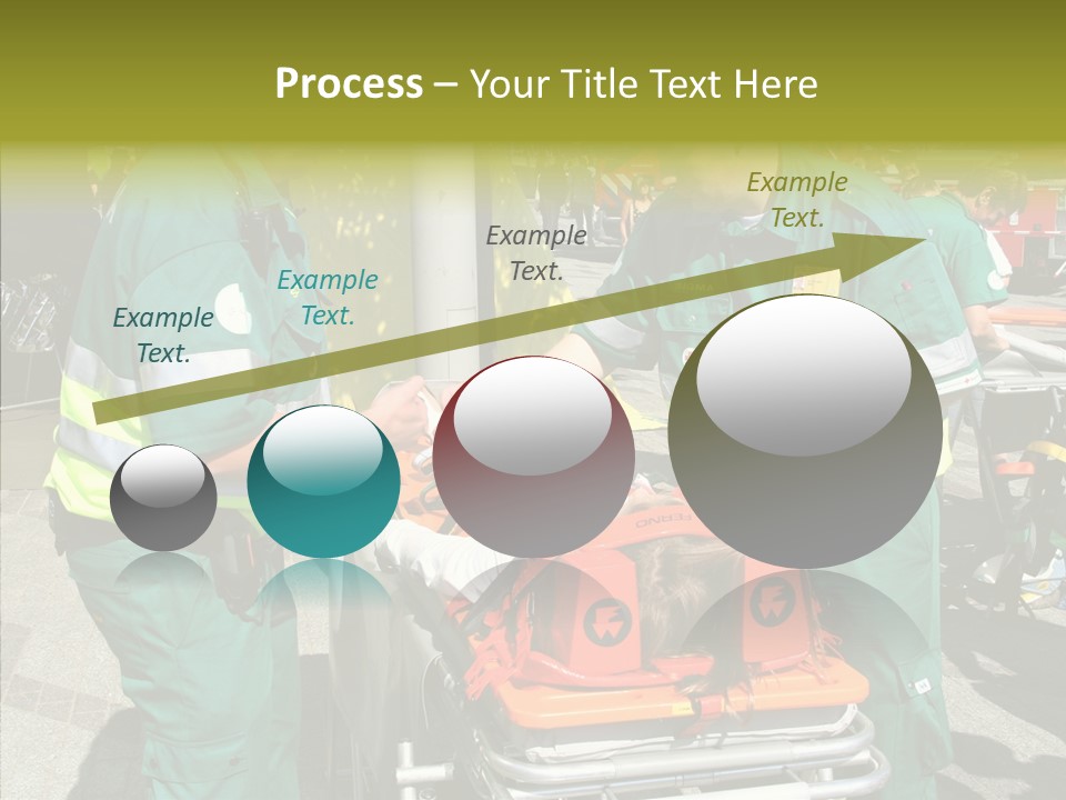 Senior  Holding Hands Assist PowerPoint Template