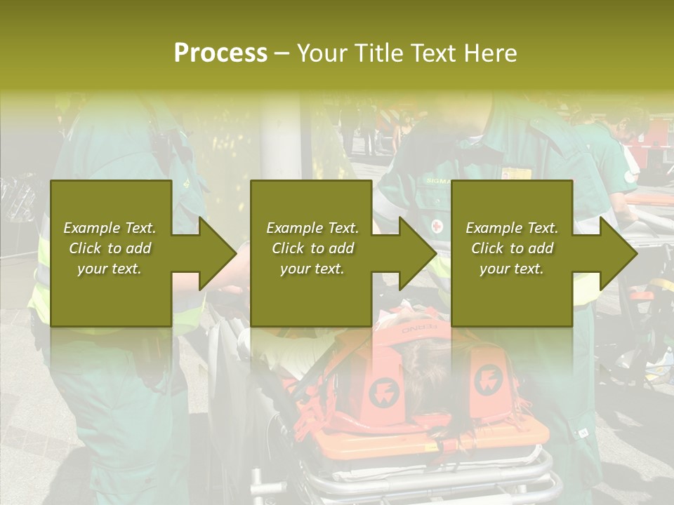 Senior  Holding Hands Assist PowerPoint Template