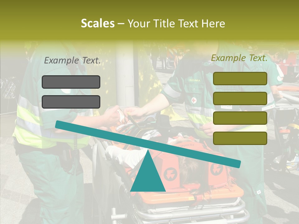 Senior  Holding Hands Assist PowerPoint Template