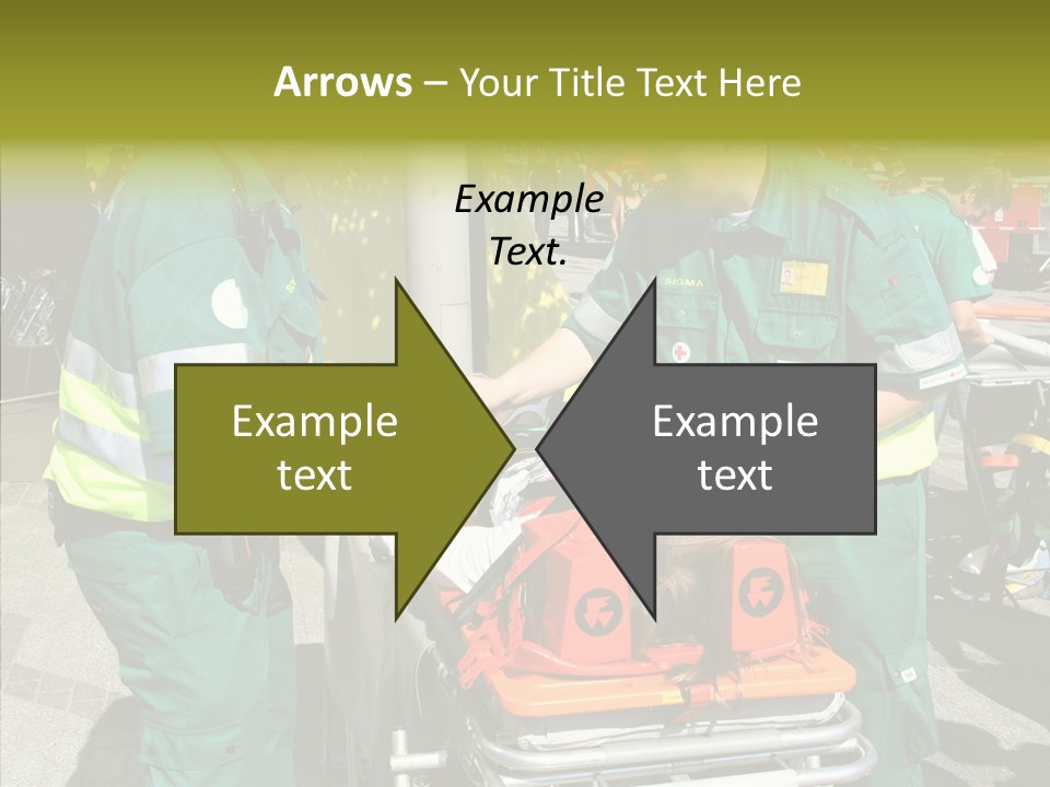 Senior  Holding Hands Assist PowerPoint Template