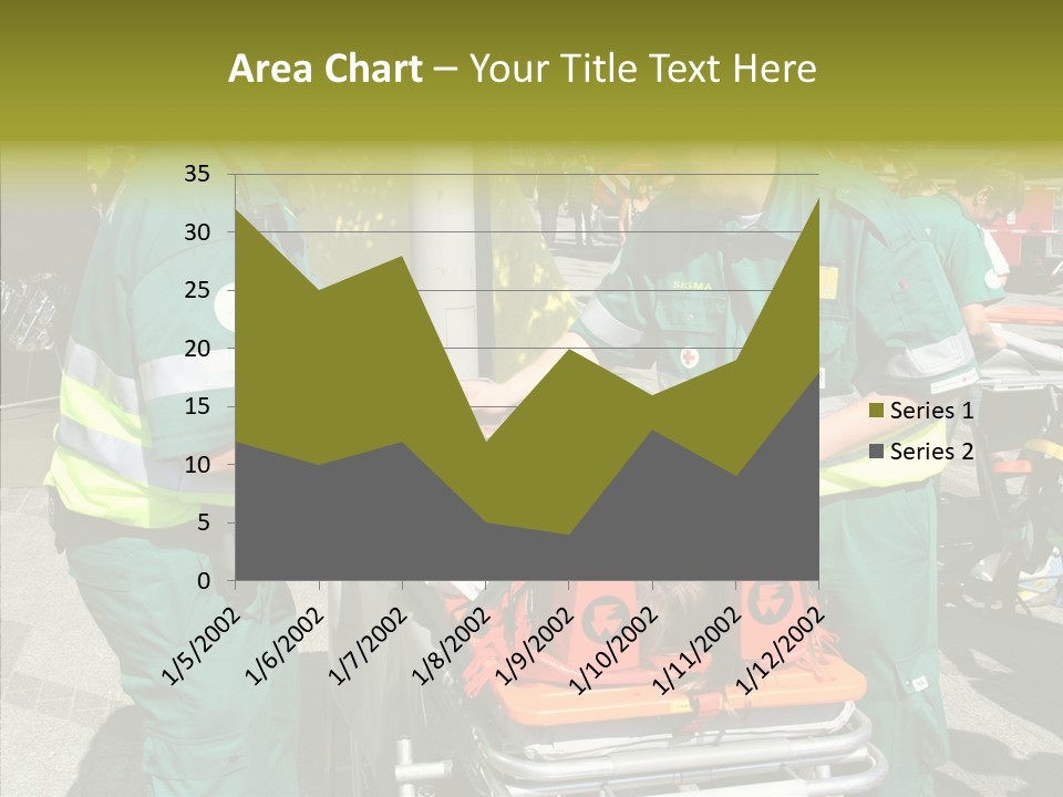 Senior  Holding Hands Assist PowerPoint Template