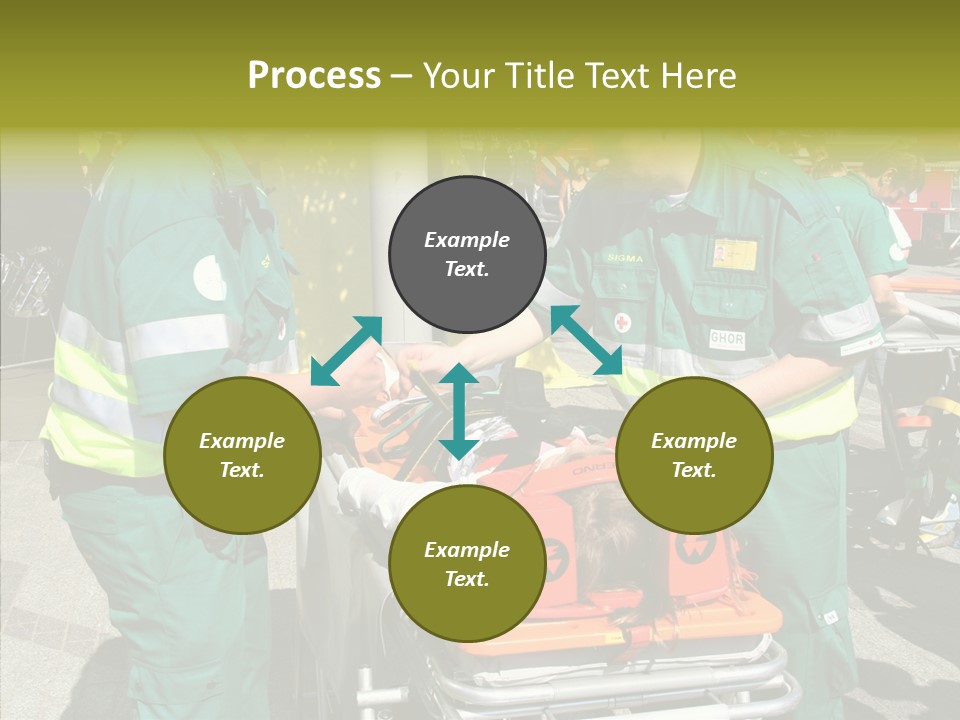 Senior  Holding Hands Assist PowerPoint Template