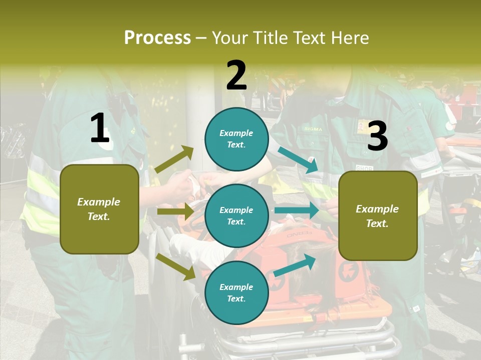 Senior  Holding Hands Assist PowerPoint Template
