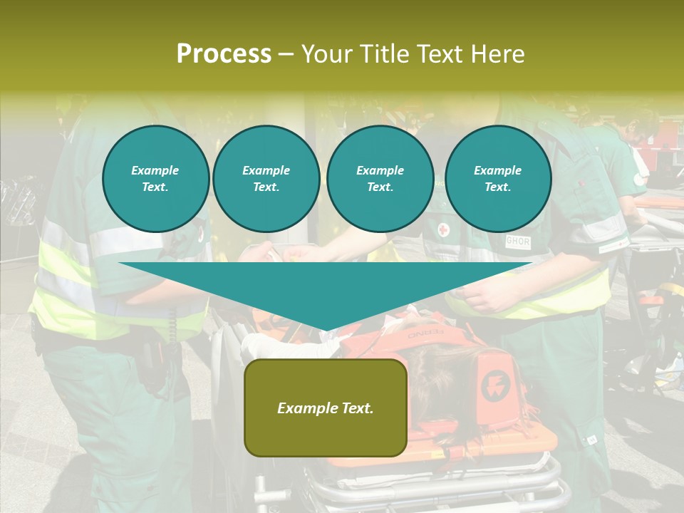Senior  Holding Hands Assist PowerPoint Template
