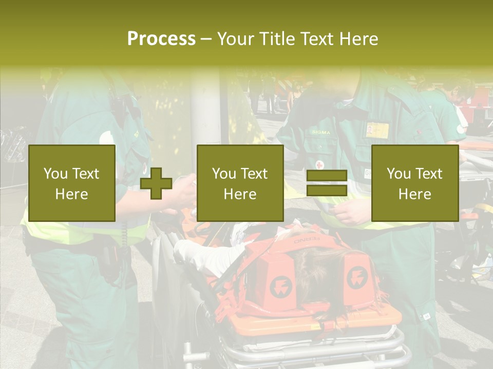 Senior  Holding Hands Assist PowerPoint Template