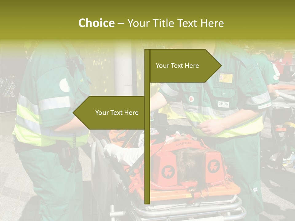 Senior  Holding Hands Assist PowerPoint Template