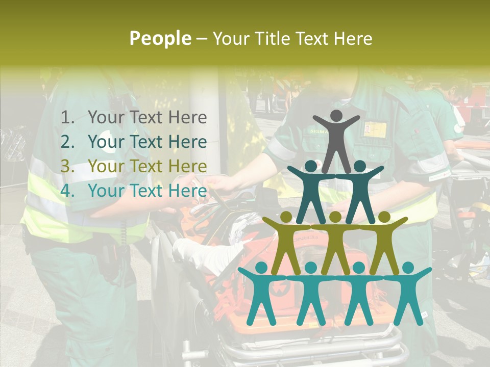 Senior  Holding Hands Assist PowerPoint Template