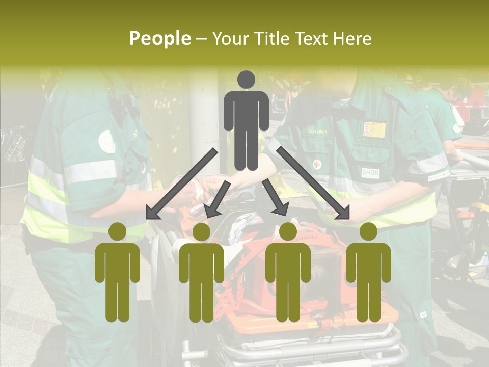 Senior  Holding Hands Assist PowerPoint Template