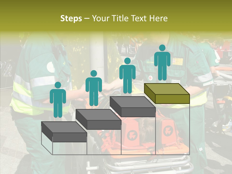 Senior  Holding Hands Assist PowerPoint Template