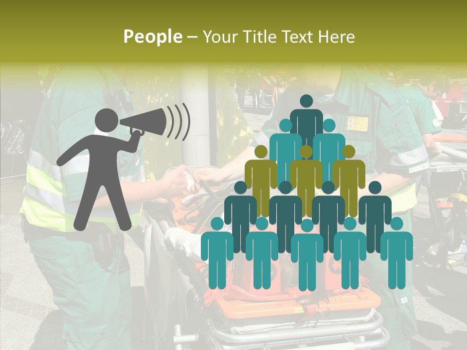 Senior  Holding Hands Assist PowerPoint Template