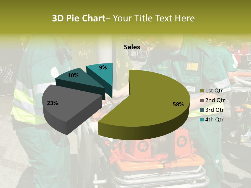 Senior  Holding Hands Assist PowerPoint Template