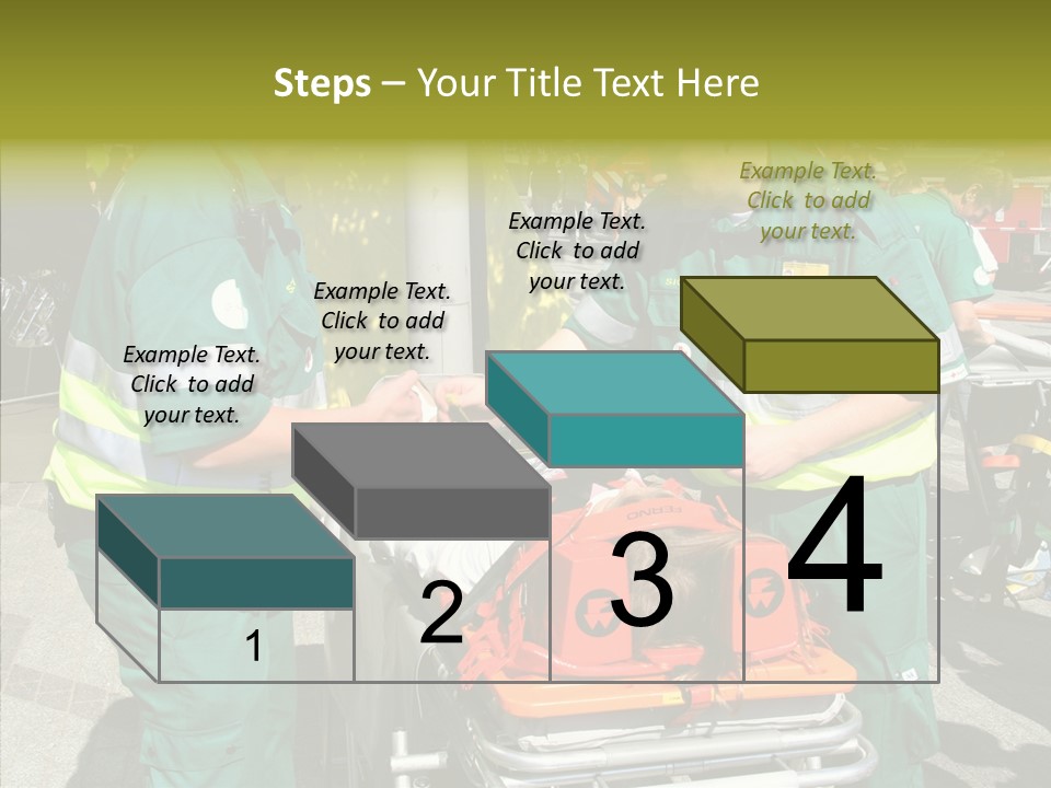 Senior  Holding Hands Assist PowerPoint Template