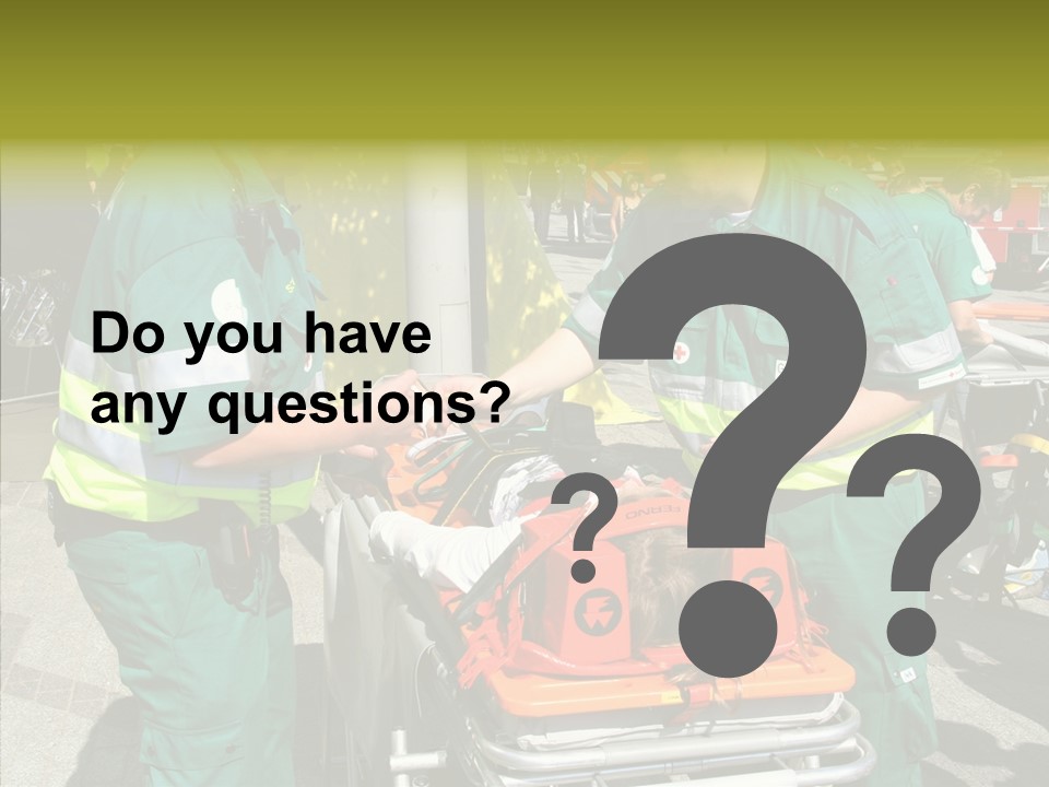 Senior  Holding Hands Assist PowerPoint Template