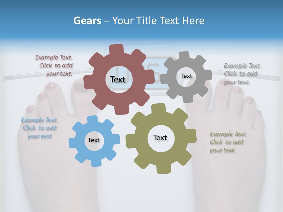 Female  Holding Hands PowerPoint Template