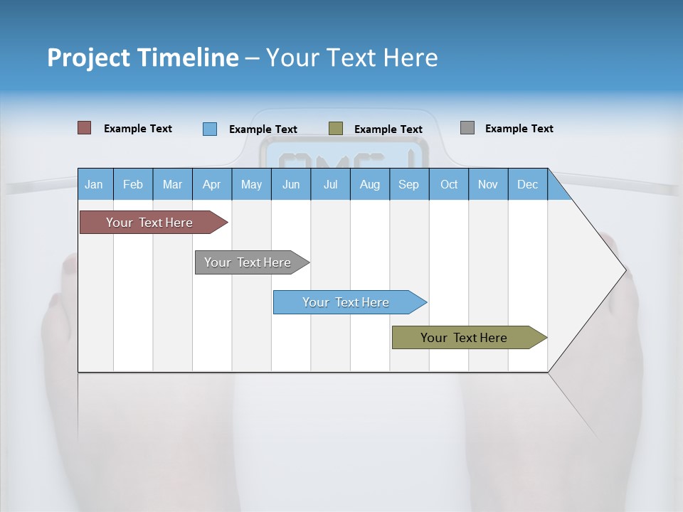 Female  Holding Hands PowerPoint Template