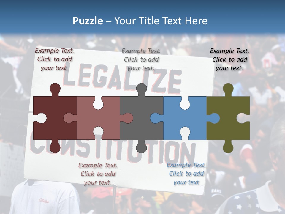 Elderly Closeup Help PowerPoint Template