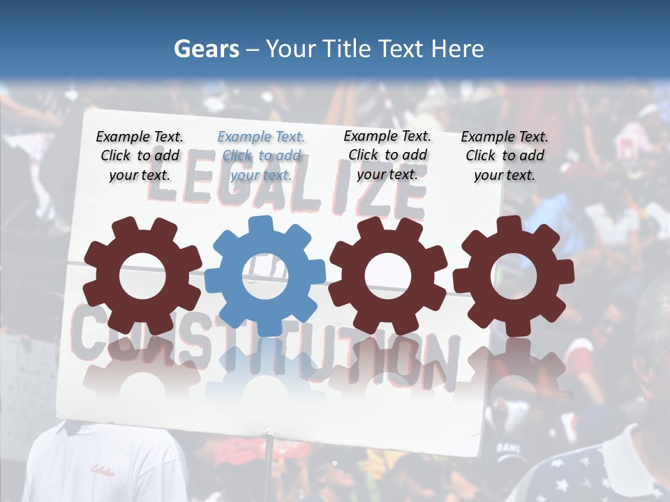 Elderly Closeup Help PowerPoint Template