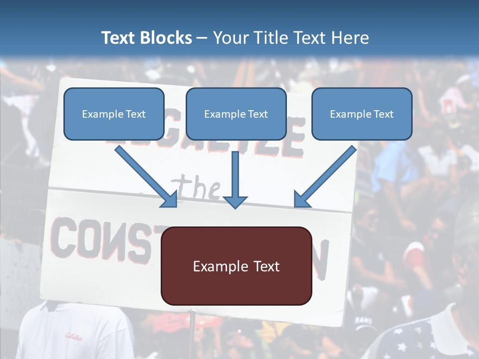 Elderly Closeup Help PowerPoint Template
