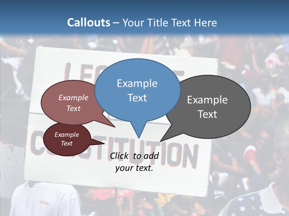 Elderly Closeup Help PowerPoint Template