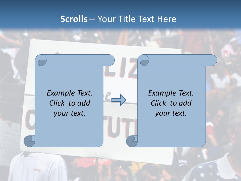 Elderly Closeup Help PowerPoint Template