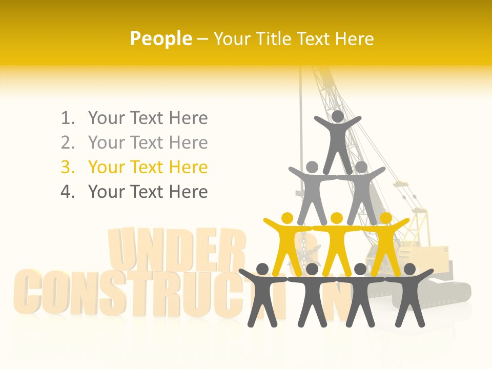 Senior  White Background Holding Hands PowerPoint Template