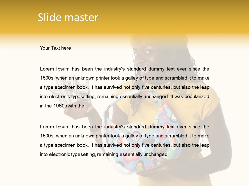 Female Hand Aging PowerPoint Template